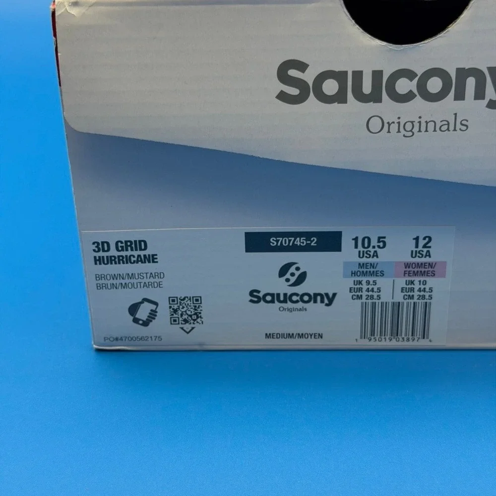 Saucony 3D Grid Hurricane Brown Mustard S70745-2 10.5 12W - Picture 5 of 5